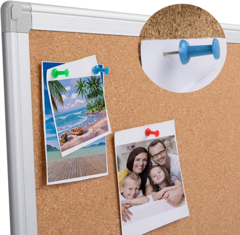Board2by Cork Board Bulletin Board 24 x 36, Silver Aluminium Framed 2x3 Corkboard, Office Board for Wall Cork, Large Wall Mounted Notice Pin Board - Image 5